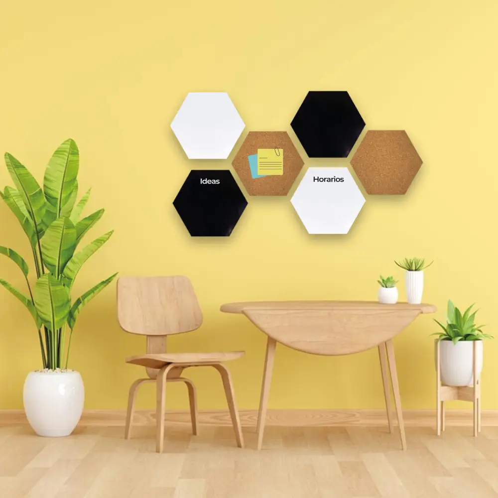 SET X6 TABLEROS MIXTOS HEXAGONALES 2C/U