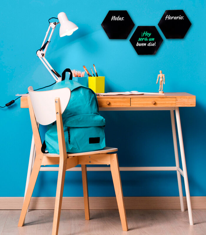 Set x3 tableros hexagonales negros